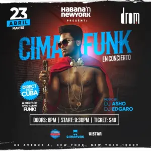 Win a Pair of Tickets to Cimafunk’s April 23 Show at DROM in NYC
