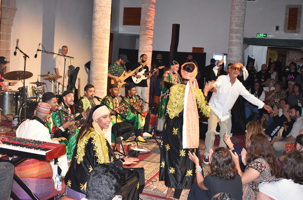 Khalil Mounji with Berklee students