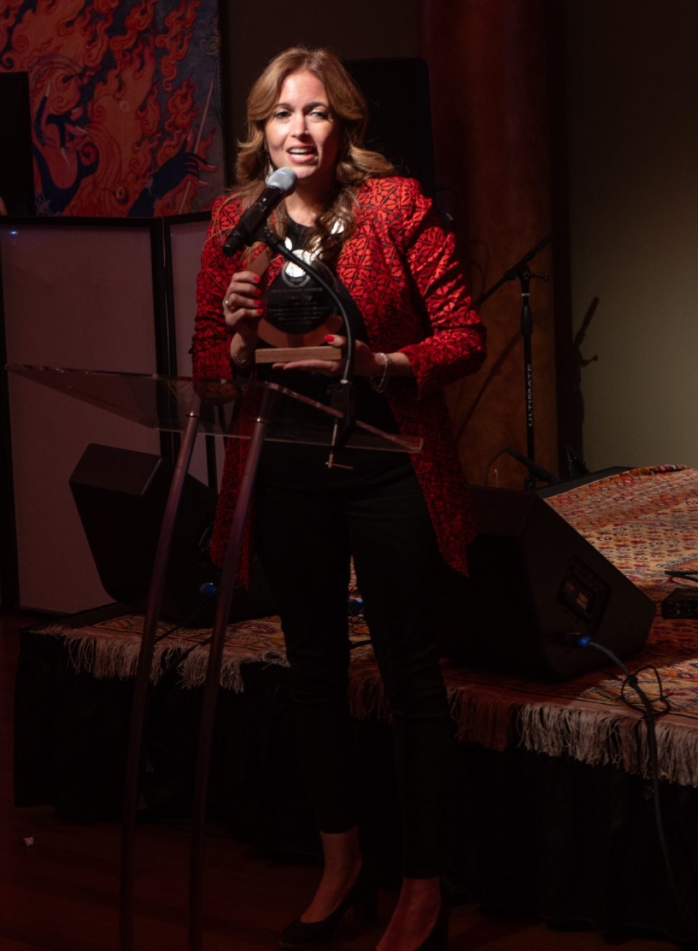 Farah Siraj of Jordan, also honored and a WMI Board Member