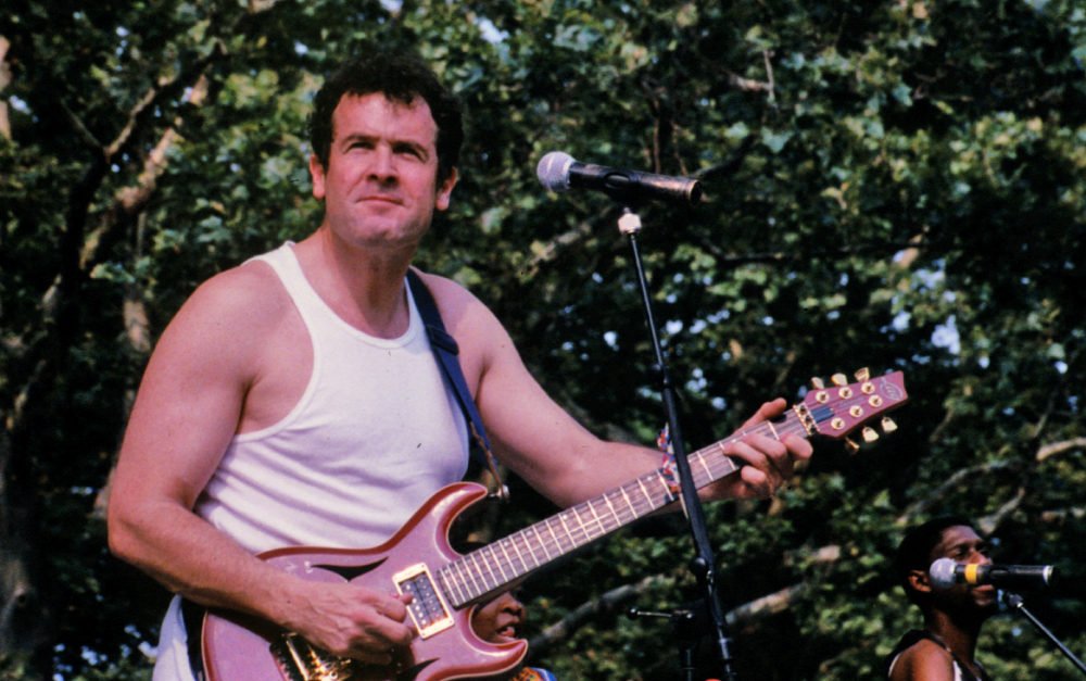 Johnny with Juluka at Central Park Summerstage (Eyre 1996)