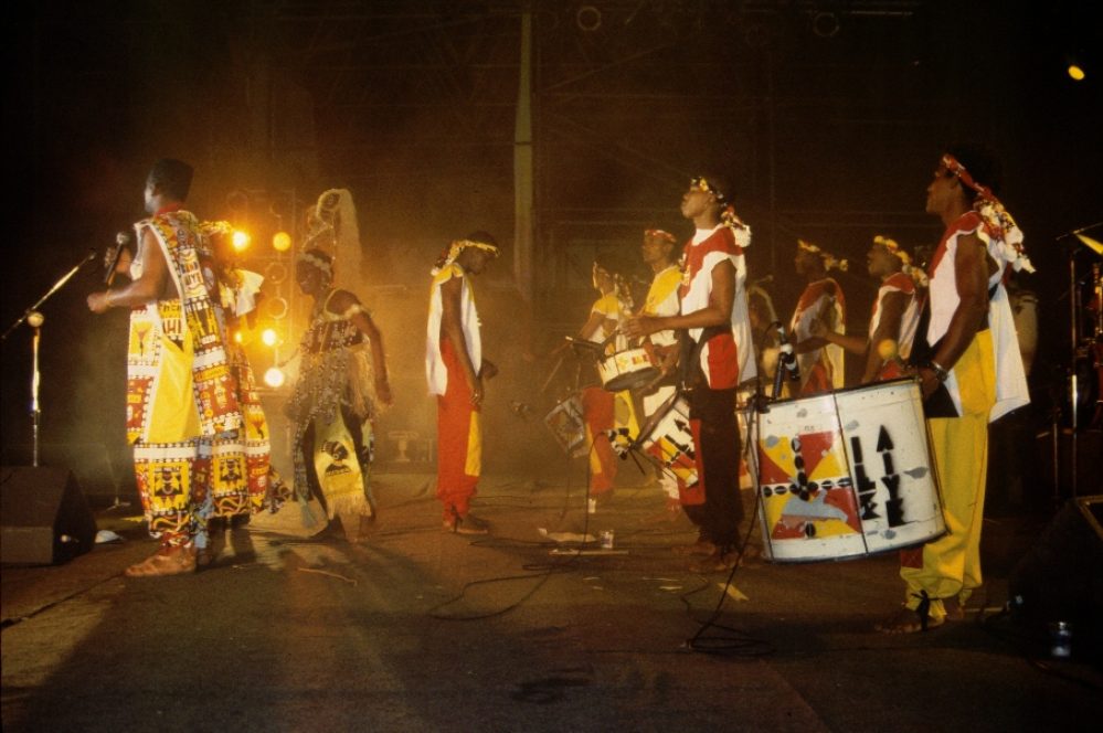 Ilê Aiyê live in Bahia in 1994.
